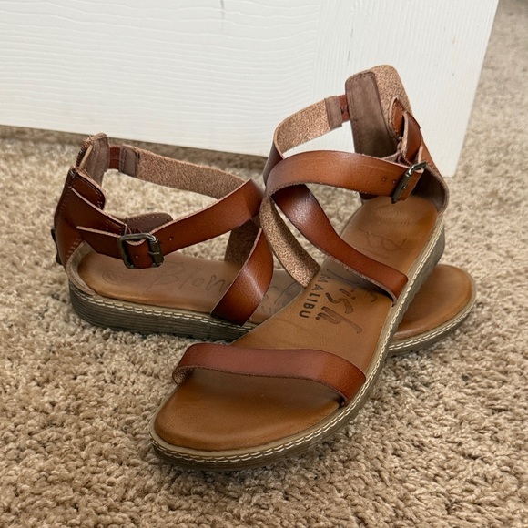 Blowfish Women's Tan Strappy Sandals - Picture 2 of 4